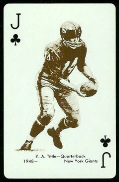 Y.A. Tittle 1963 Stancraft football card Y.A. Tittle 1963 Stancraft football card