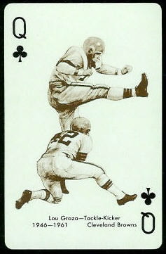 Lou Groza 1963 Stancraft football card