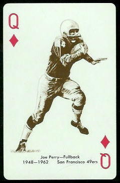 Joe Perry 1963 Stancraft football card Joe Perry 1963 Stancraft football card