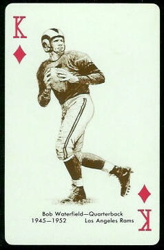 Bob Waterfield 1963 Stancraft football card Bob Waterfield 1963 Stancraft football card