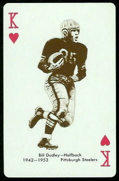 Bill Dudley 1963 Stancraft football card Bill Dudley 1963 Stancraft football card