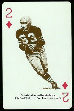Frankie Albert 1963 Stancraft football card Frankie Albert 1963 Stancraft football card