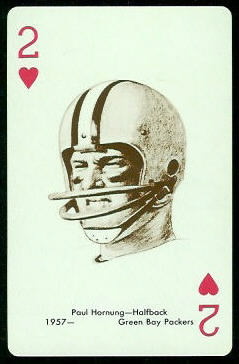 Paul Hornung 1963 Stancraft football card Paul Hornung 1963 Stancraft football card