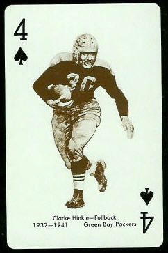 Clarke Hinkle 1963 Stancraft football card Clarke Hinkle 1963 Stancraft football card