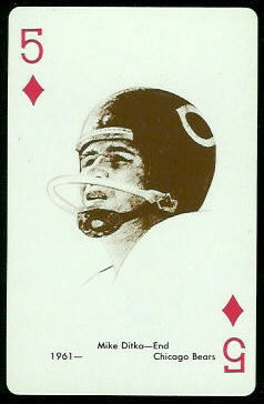 Mike Ditka 1963 Stancraft football card Mike Ditka 1963 Stancraft football card