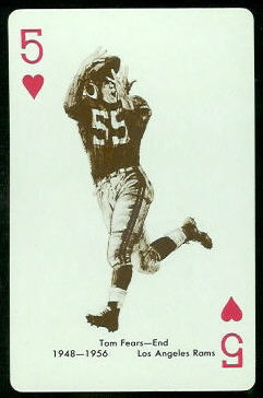 Tom Fears 1963 Stancraft football card