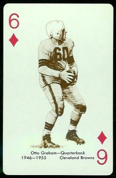 Otto Graham 1963 Stancraft football card Otto Graham 1963 Stancraft football card
