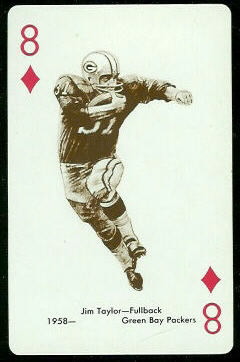Jim Taylor 1963 Stancraft football card