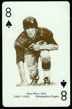 Pete Pihos 1963 Stancraft football card Pete Pihos 1963 Stancraft football card