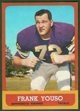 Frank Youso 1963 Topps football card