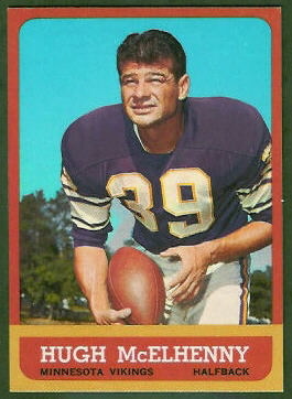 Hugh McElhenny 1963 Topps football card