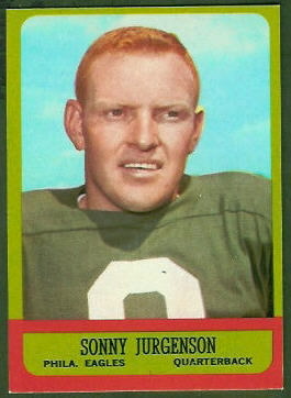 Sonny Jurgensen 1963 Topps football card