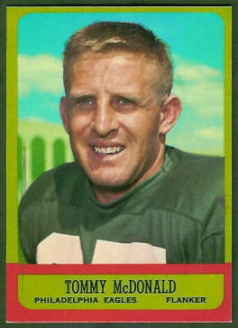 Tommy McDonald 1963 Topps football card Tommy McDonald 1963 Topps football card