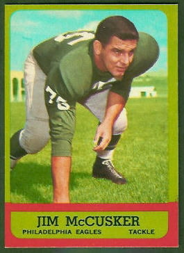 Jim McCusker 1963 Topps football card