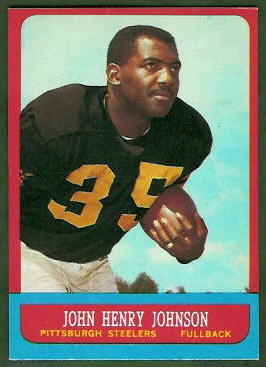 John Henry Johnson 1963 Topps football card John Henry Johnson 1963 Topps football card