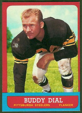 Buddy Dial 1963 Topps football card Buddy Dial 1963 Topps football card