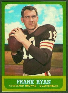 Frank Ryan 1963 Topps football card Frank Ryan 1963 Topps football card