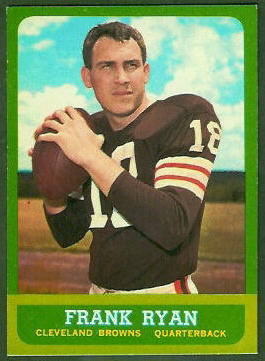 Frank Ryan 1963 Topps football card