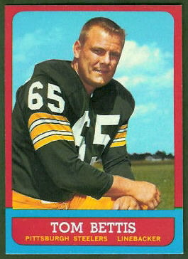Tom Bettis 1963 Topps football card