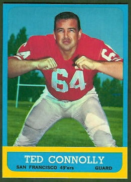 Ted Connolly 1963 Topps football card