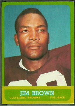 Jim Brown 1963 Topps football card