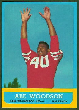 Abe Woodson 1963 Topps football card