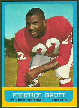 Prentice Gautt 1963 Topps football card