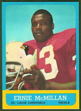 Ernie McMillan 1963 Topps football card