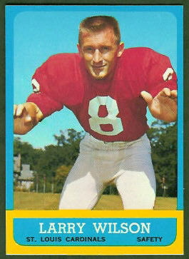 Larry Wilson 1963 Topps football card