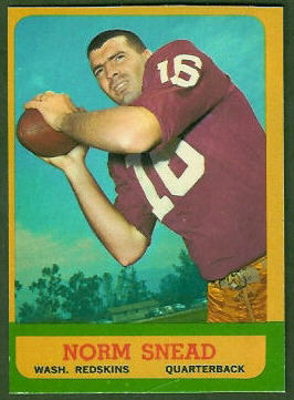 Norm Snead 1963 Topps football card