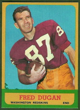 Fred Dugan 1963 Topps football card