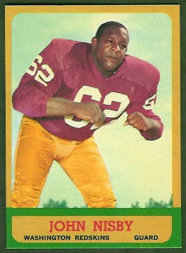 John Nisby 1963 Topps football card