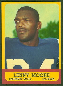 Lenny Moore 1963 Topps football card