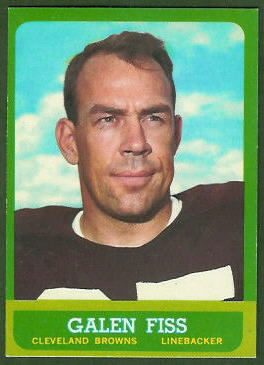 Galen Fiss 1963 Topps football card