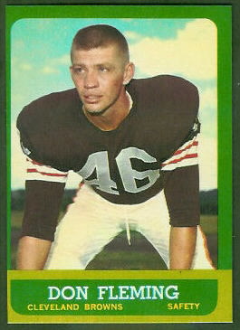 Don Fleming 1963 Topps football card