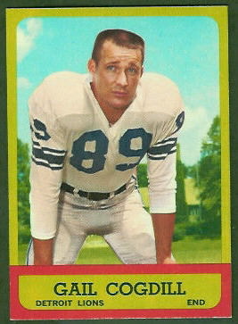 Gail Cogdill 1963 Topps football card