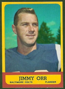 Jimmy Orr 1963 Topps football card