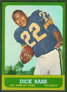 Dick Bass 1963 Topps football card