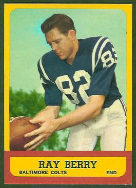 Raymond Berry 1963 Topps football card