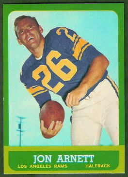 Jon Arnett 1963 Topps football card