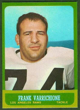 Frank Varrichione 1963 Topps football card