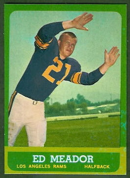 Ed Meador 1963 Topps football card Ed Meador 1963 Topps football card