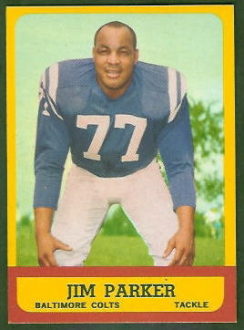 Jim Parker 1963 Topps football card