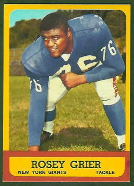 Roosevelt Grier 1963 Topps football card Roosevelt Grier 1963 Topps football card