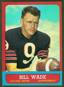 Bill Wade 1963 Topps football card