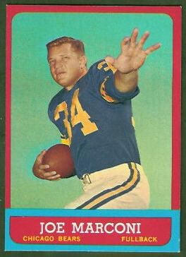 Joe Marconi 1963 Topps football card