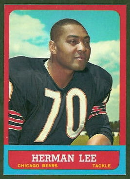 Herman Lee 1963 Topps football card