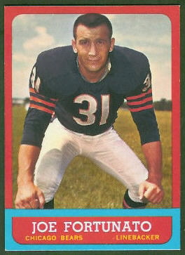 Joe Fortunato 1963 Topps football card