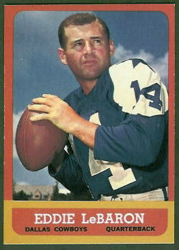 Eddie LeBaron 1963 Topps football card