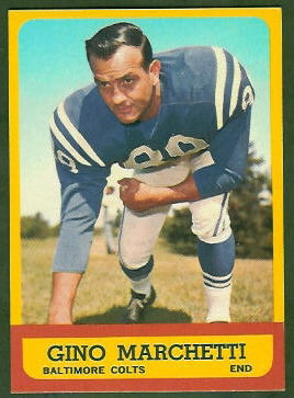 Gino Marchetti 1963 Topps football card